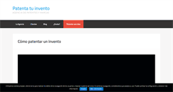 Desktop Screenshot of patentatuinvento.es