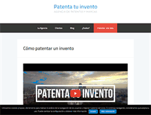 Tablet Screenshot of patentatuinvento.es